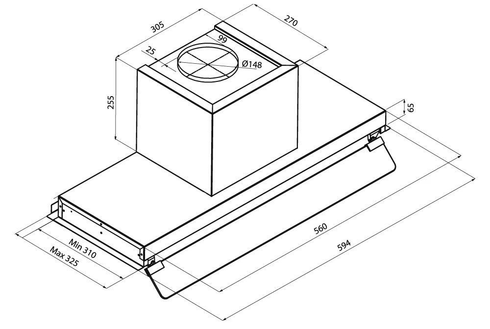 Krona IDA 600 INOX 3P