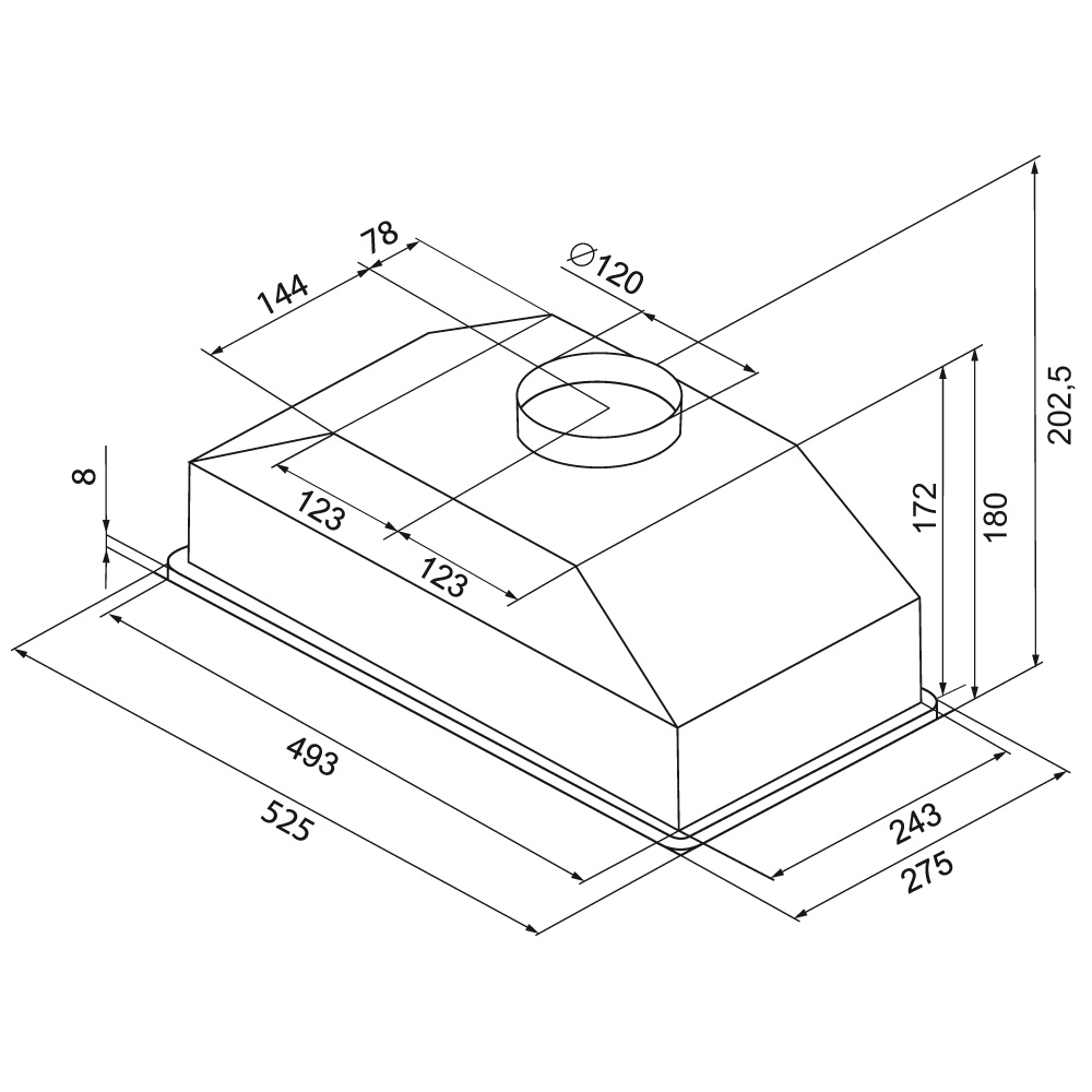 Krona KATE 600 WHITE PB V2