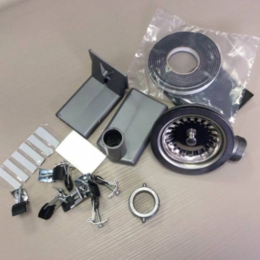 Franke Стоп-вентиль, выпуск 2 х 3.5", перелив, комплект для монтажа (112.0006.274)