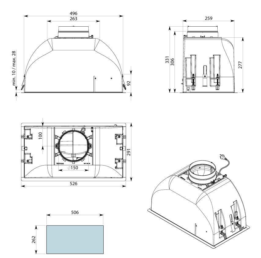 Falmec GRUPPO INCASSO PLUS 50 WH