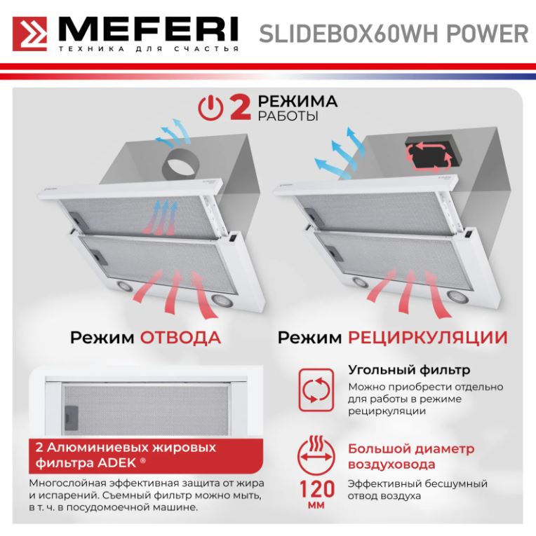 Meferi SLIDEBOX60WH POWER