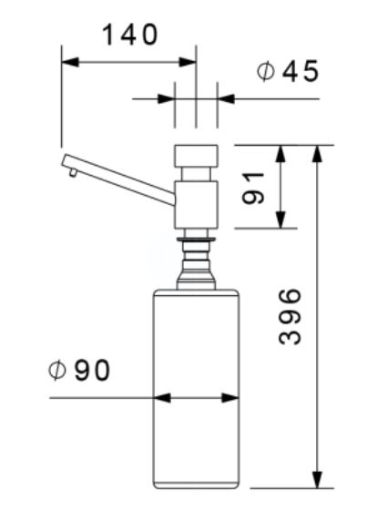 Rivelato Дозатор 2410100 grigio metallizzato (RD-1000 grigio metallizzato)