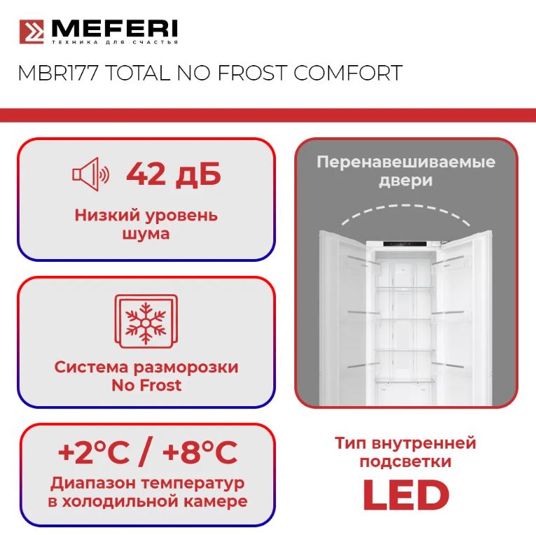 Meferi MBR177 TOTAL NO FROST COMFORT