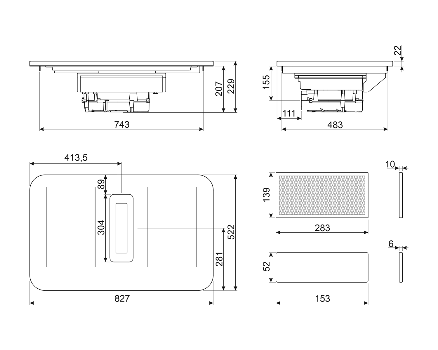 Smeg HHSL7844MB