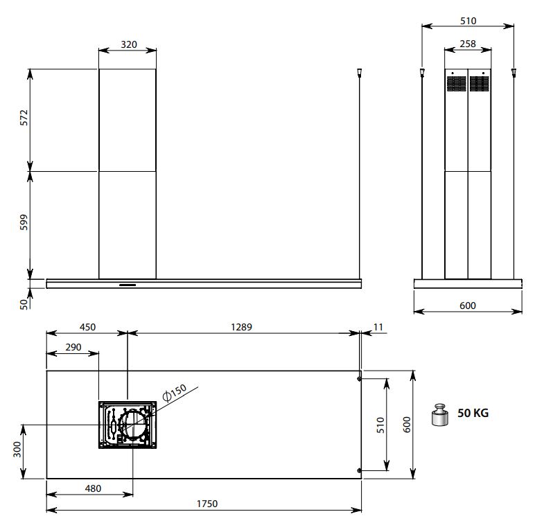 Falmec LUMEN IS STEEL 175 SX