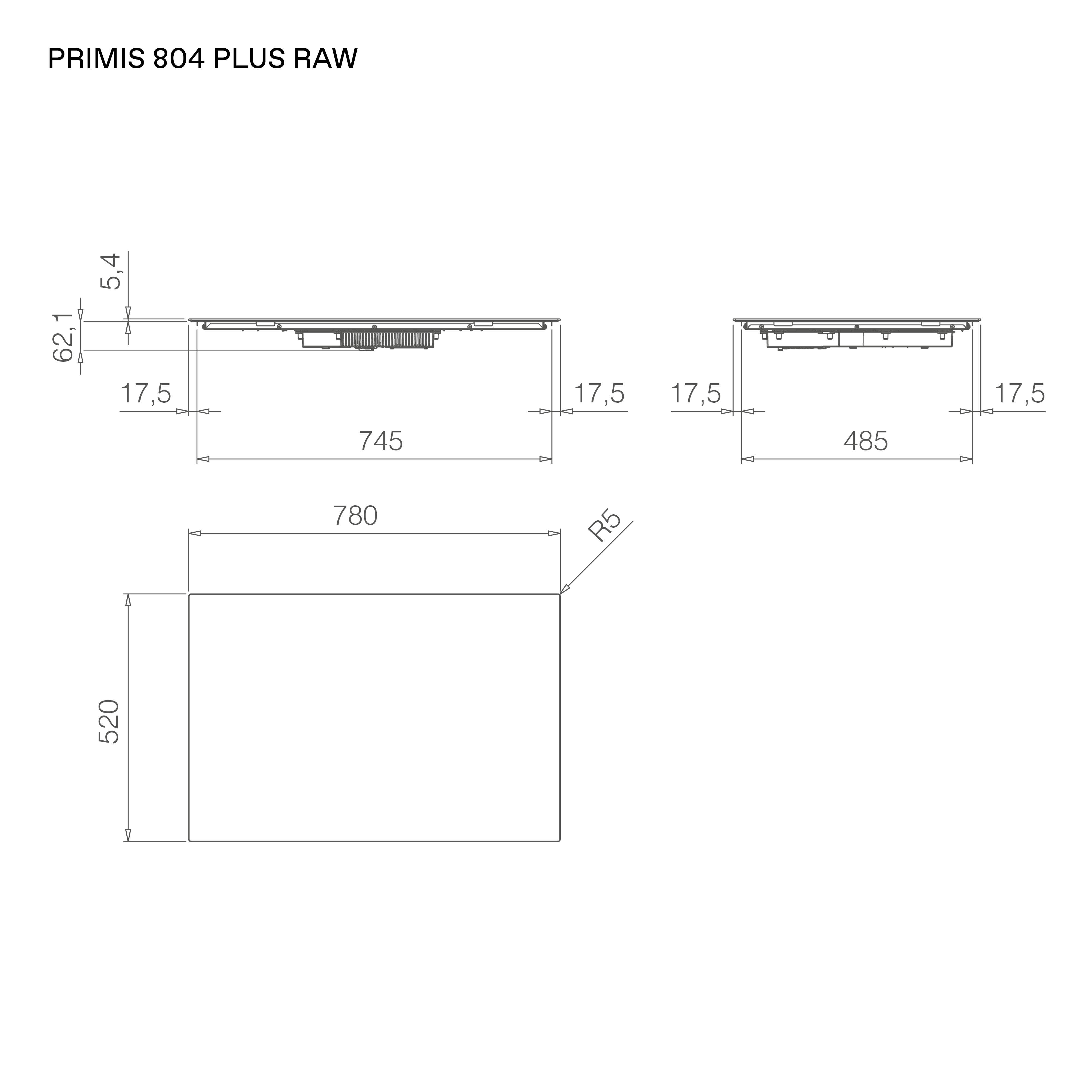 Elica PRIMIS 804 PLUS RAW (PRF0210632)