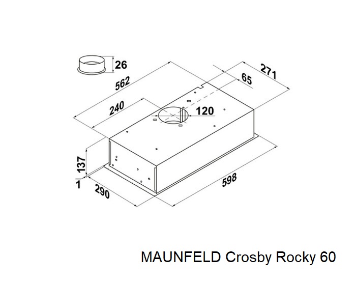 MAUNFELD Crosby Rocky 60 черный