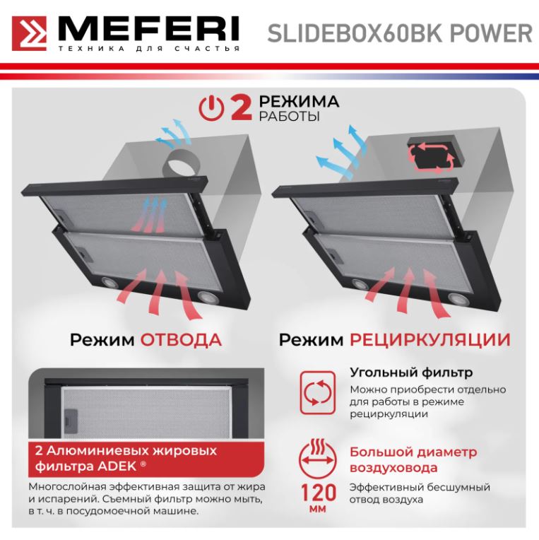 Meferi SLIDEBOX60BK POWER