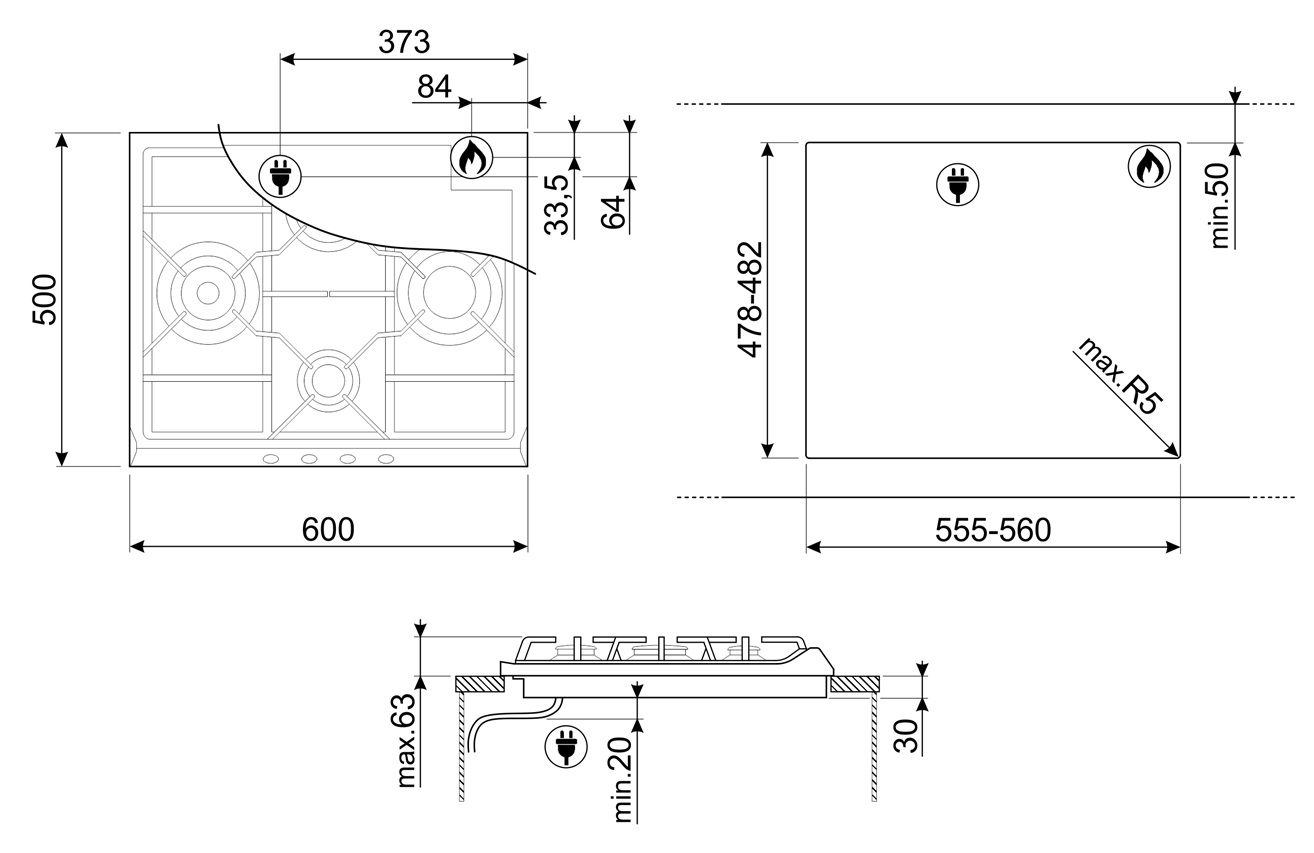 Smeg SR764AO