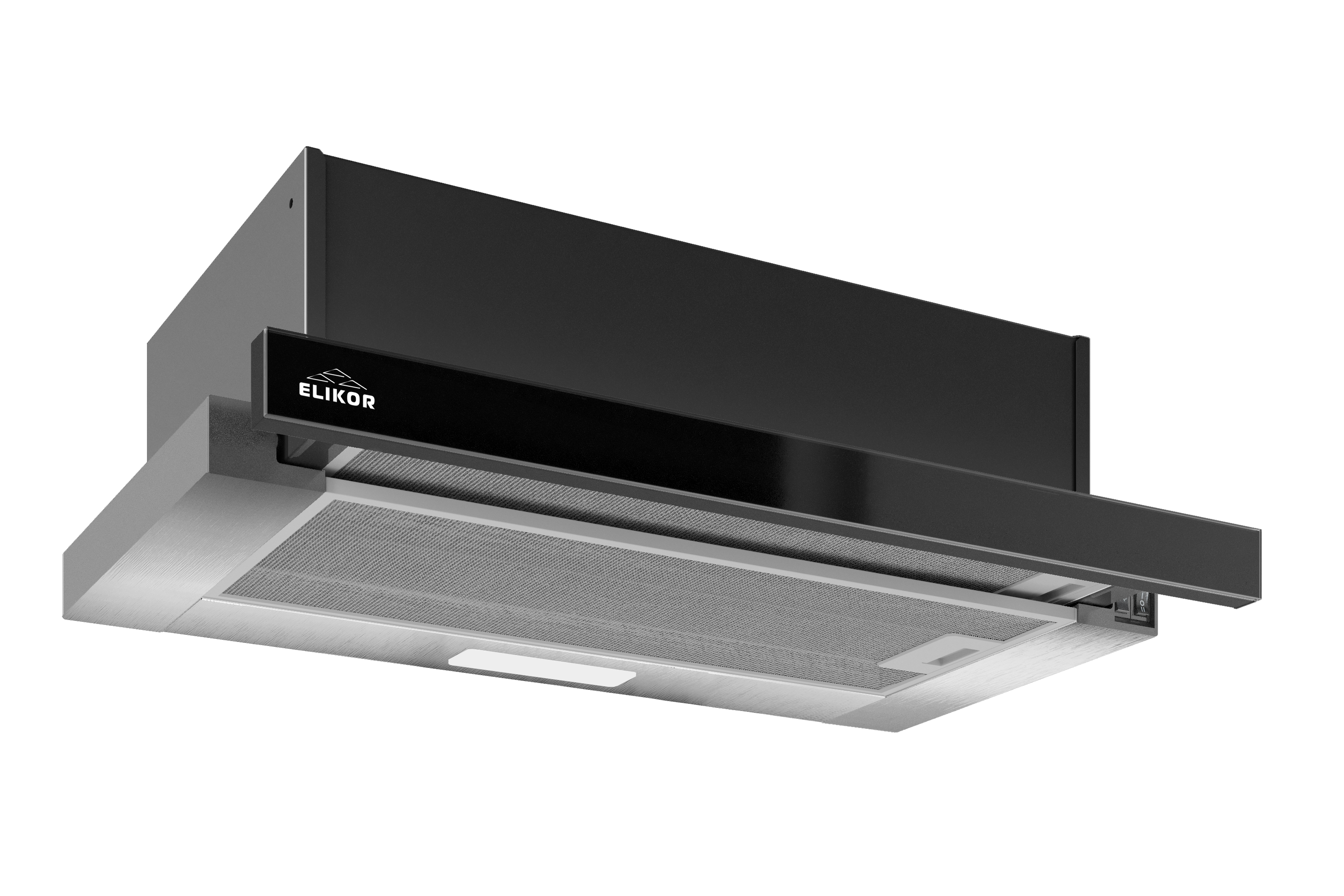 Elikor Интегра GLASS 60Н-400-В2Д (нерж/стекло черное R)
