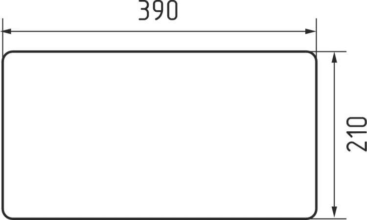 RIVELATO Доска для мойки TESORO 390*210*12 mm (63045 CM_390)