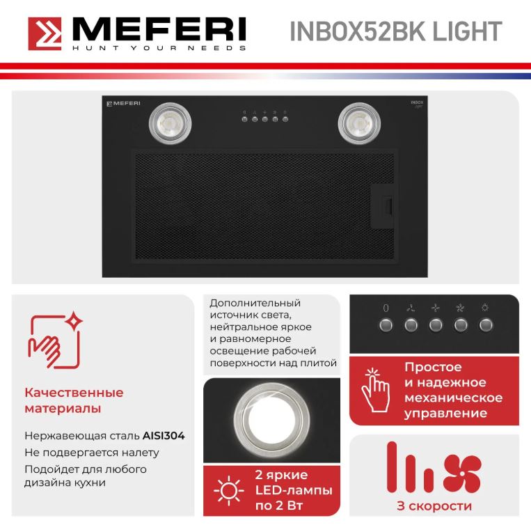 Meferi INBOX52BK LIGHT