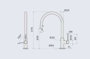 Falmec TREVI ROUND MATT BLACK (MTRR.00#MBF)