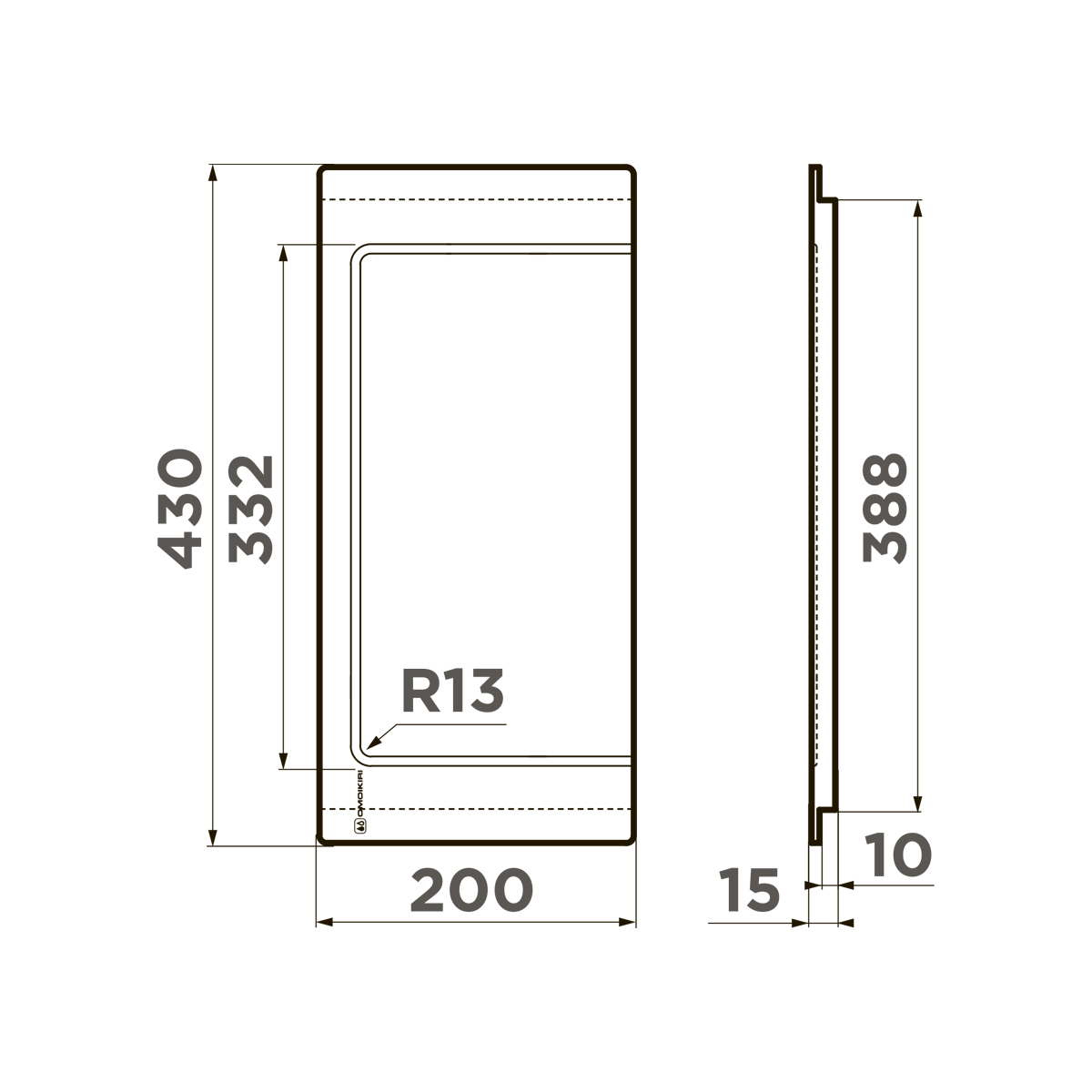 Omoikiri CB-05-WOOD-M