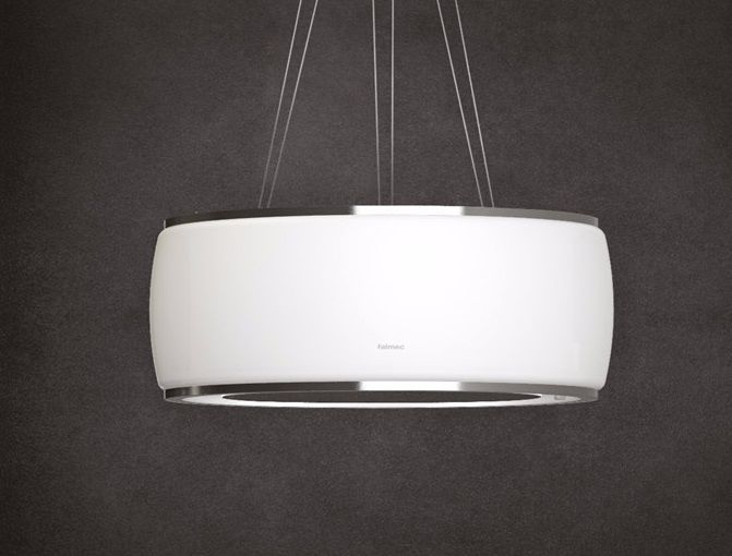 Falmec SOFFIO IS 58 White Satin Glass