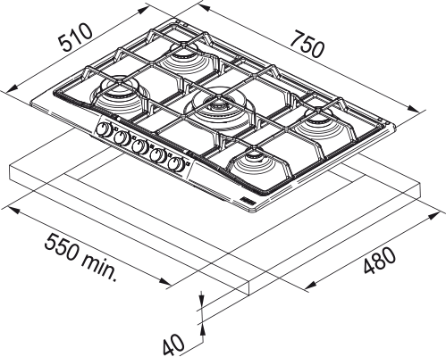 Franke FHTL 755 4G TC OA C (106.0183.106)