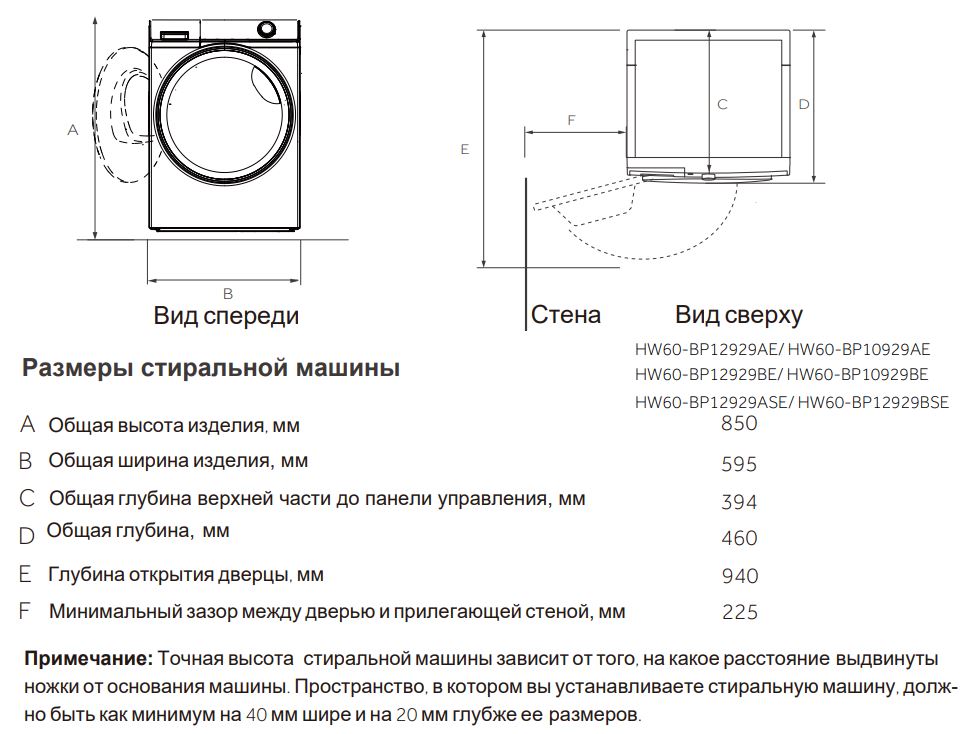 Haier HW60-BP12929BE