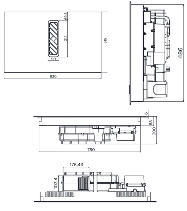 MAUNFELD MIHC834SF2BK