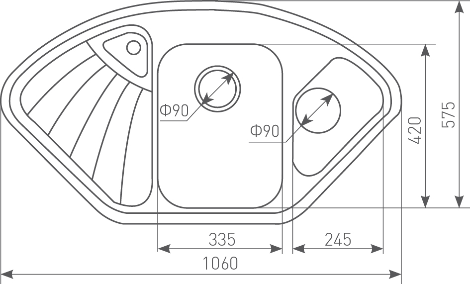 Zigmund & Shtain ECKIG 1000.2 ТОПЛ.МОЛОКО
