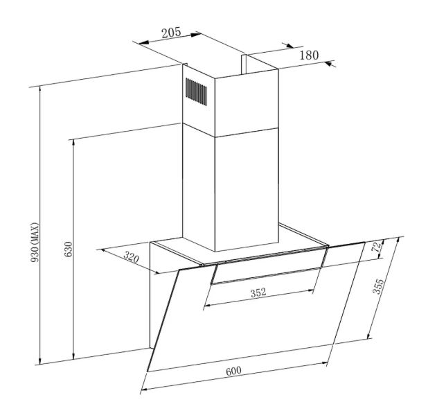 Meferi AIRBOX60BK COMFORT