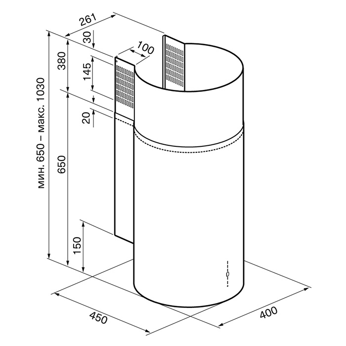 Krona TETIS 400 INOX 4P